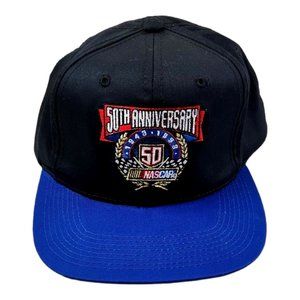 Vintage 90s Nascar 50th Anniversary Snapback Cap